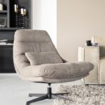 Fauteuil Cooper met kussen | Bruin