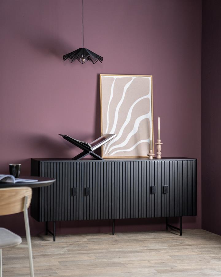 Dressoir Remi 4drs. | zwart