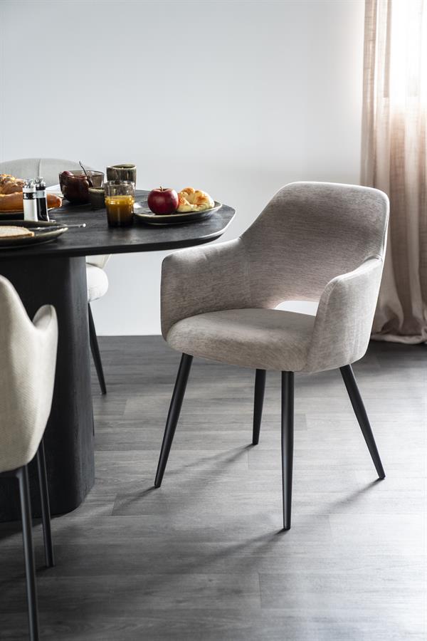 Stoel Esmee met arml. Mellow | Beige