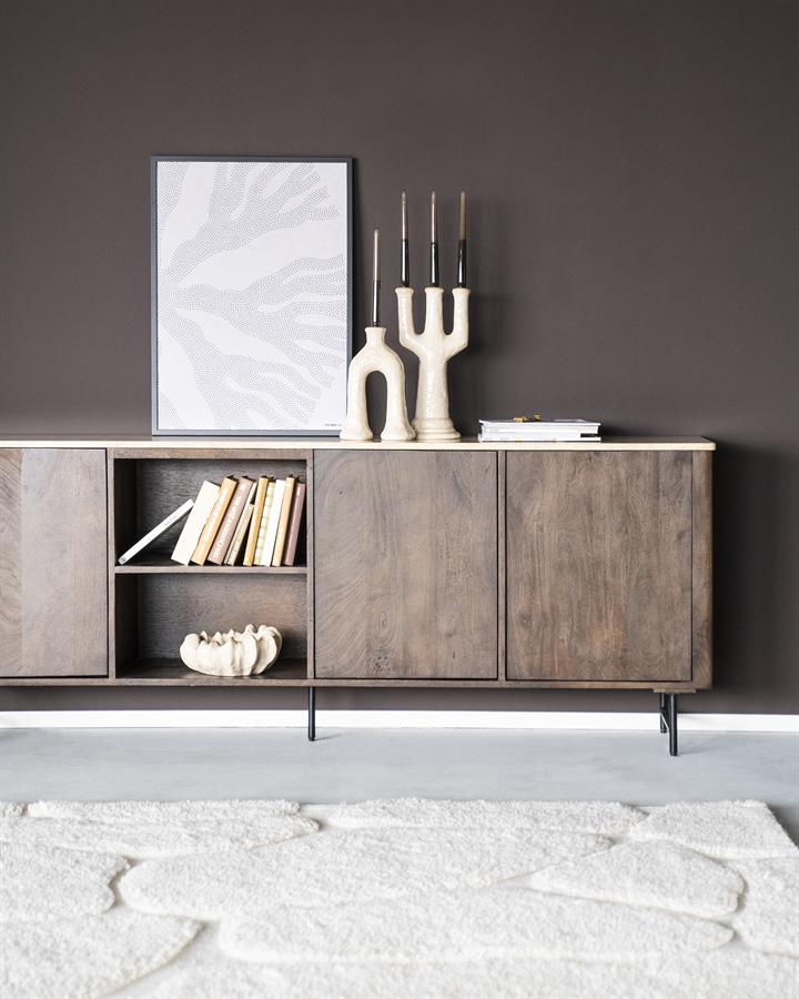 Dressoir Lio 3drs. | Bruin