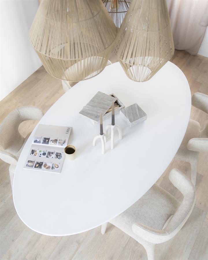Eettafel Elin ovaal 200 | Wit