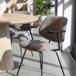 Stoel Jon met arml Maywood | Taupe