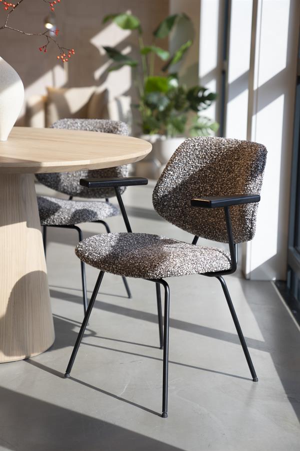 Stoel Jon met arml Maywood | Taupe