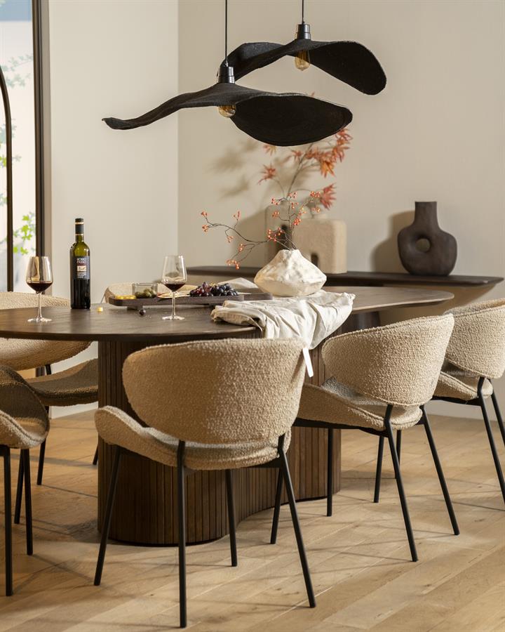 Eettafel Jordy 200×110 | Bruin