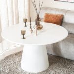 Eettafel Elin rond 130×76 | Wit