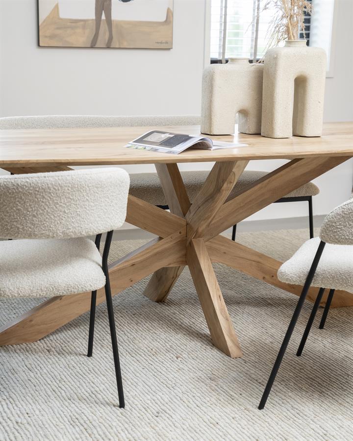 Eettafel Nikki 200×100| Naturel