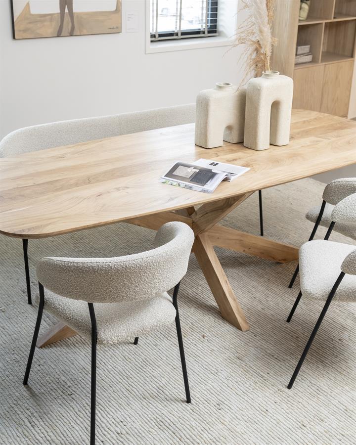 Eettafel Nikki 200×100| Naturel
