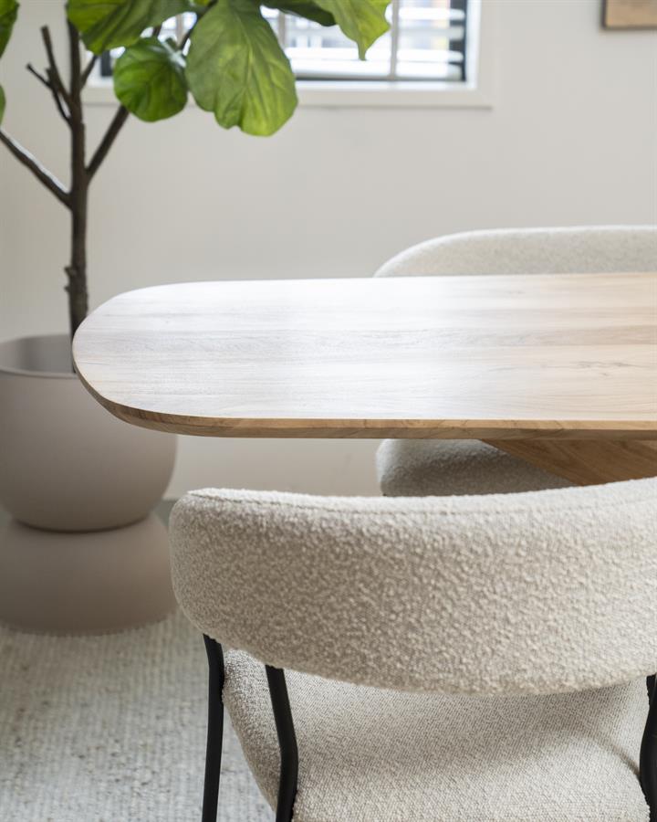 Eettafel Nikki 200×100| Naturel