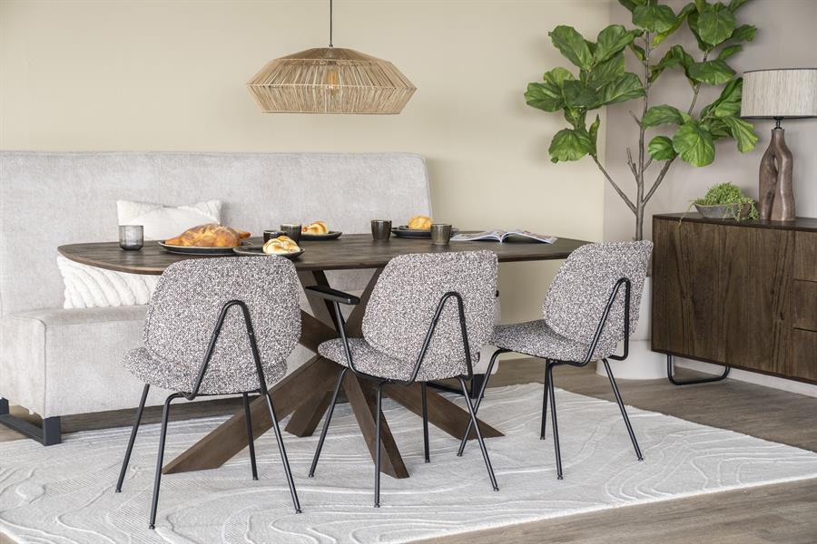 Eettafel Nikki 200×100 | Bruin