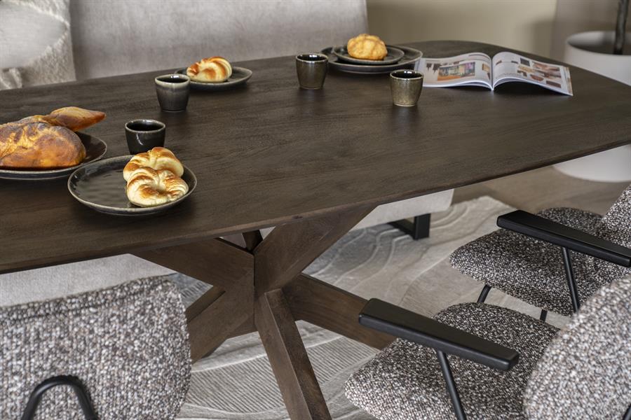 Eettafel Nikki 240×100| Bruin
