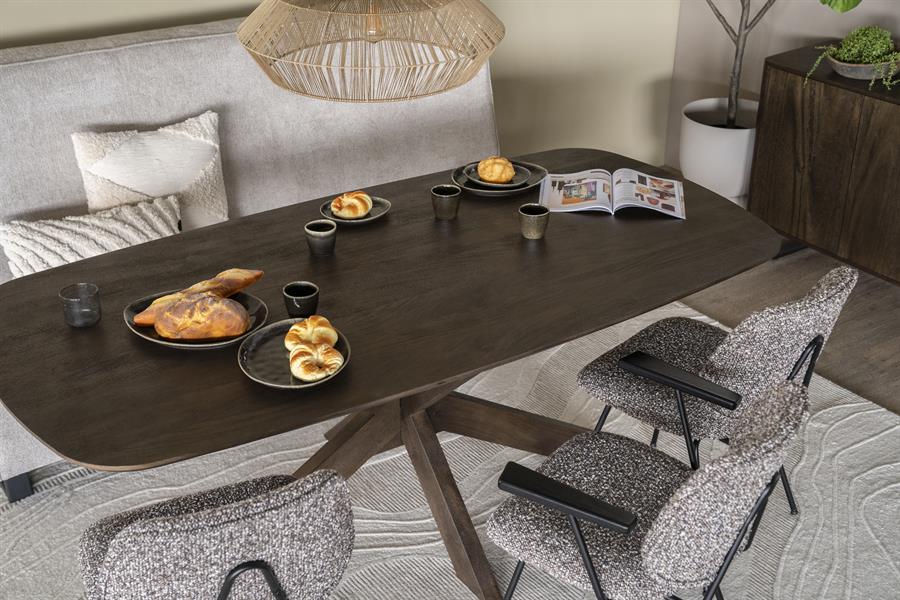 Eettafel Nikki 200×100 | Bruin