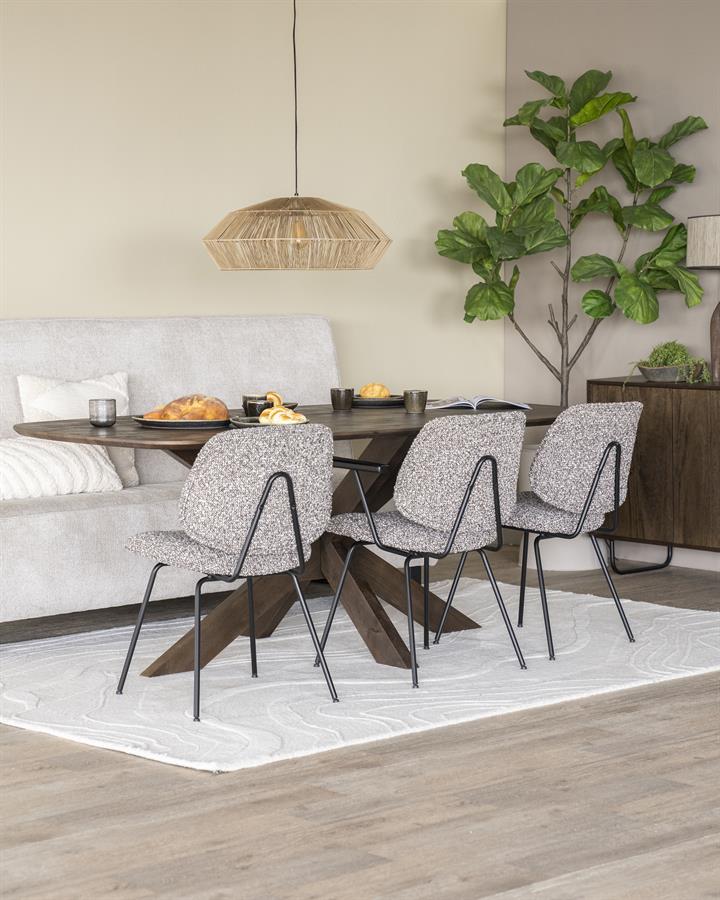 Stoel Jon met arml Maywood | Taupe