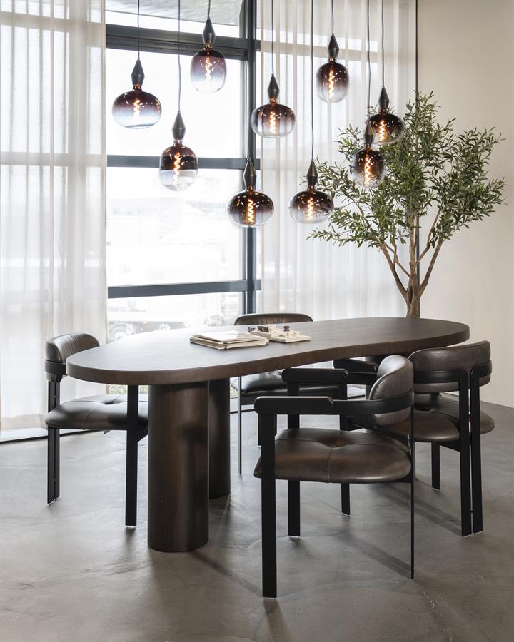 Eettafel Bobbie | Donkerbruin