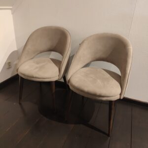 4x Dôme Deco Stoel Bend | Taupe | Showmodel