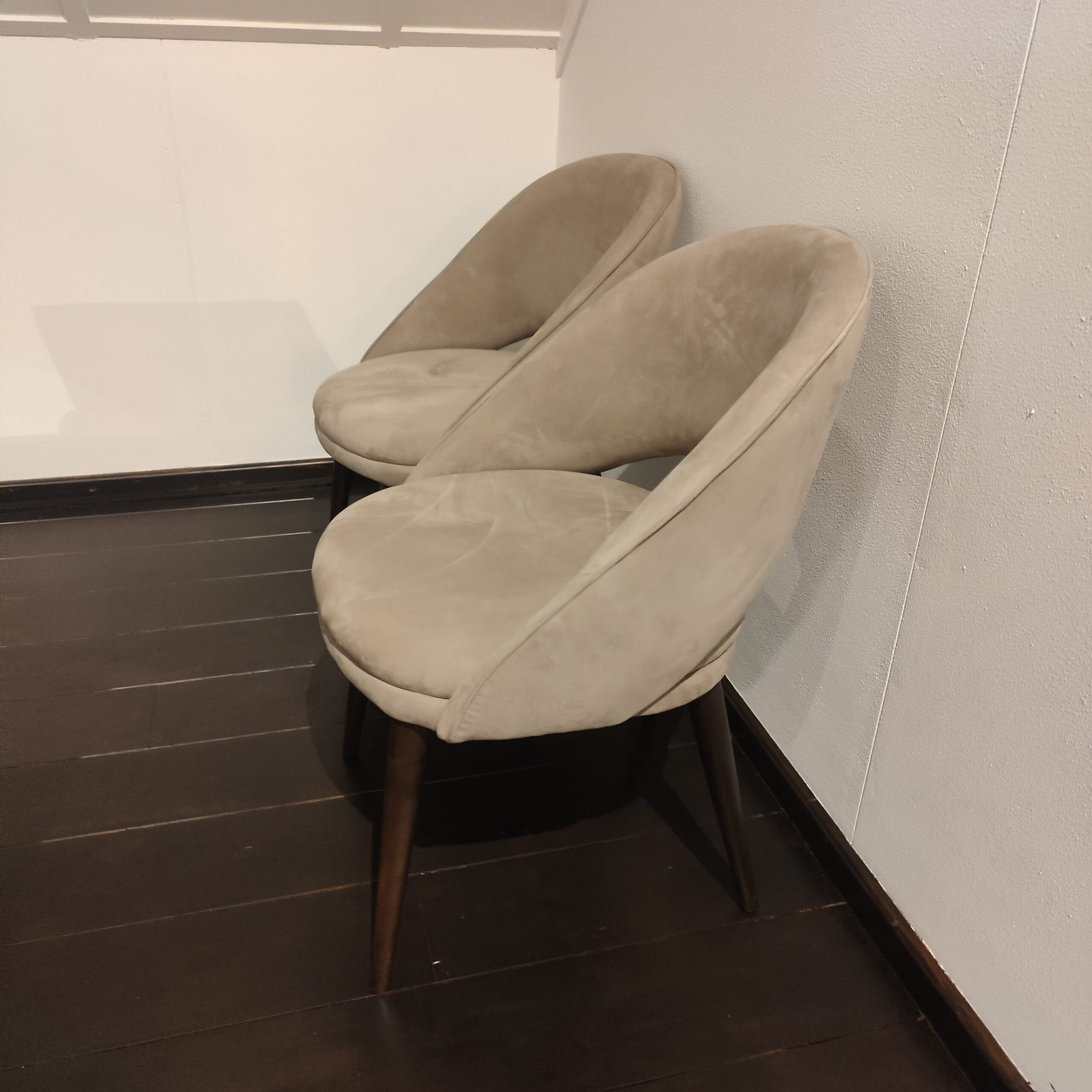 4x Dôme Deco Stoel Bend | Taupe | Showmodel