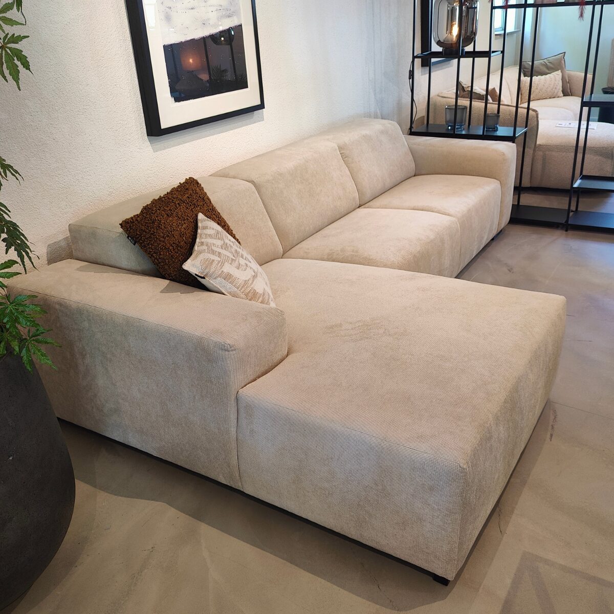 Hoekbank Modena Links Taupe