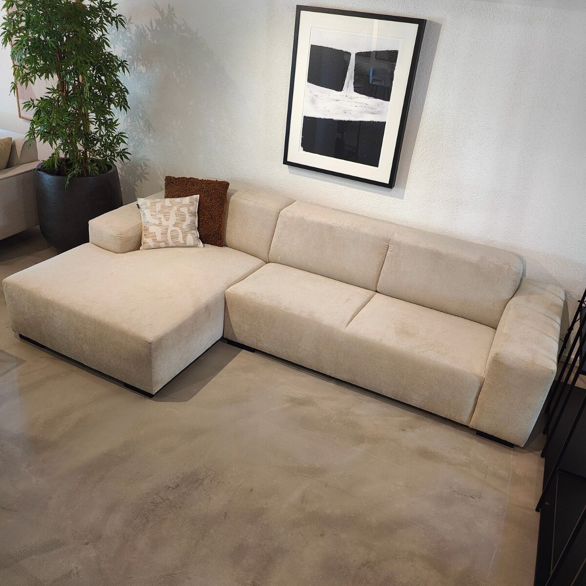 Hoekbank Modena Links Taupe