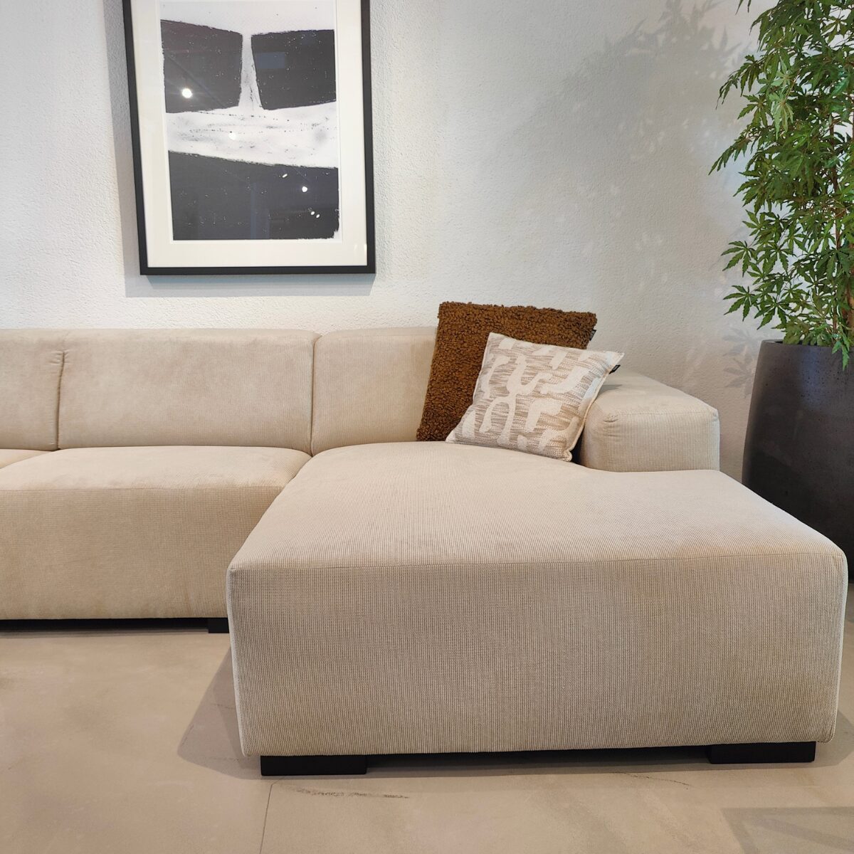 Hoekbank Modena Rechts Taupe