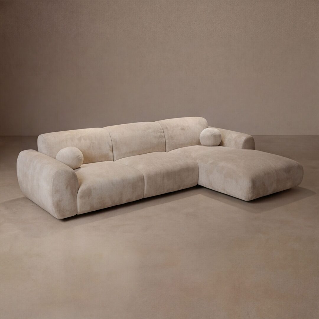 Hoekbank Nova Beige Rechts
