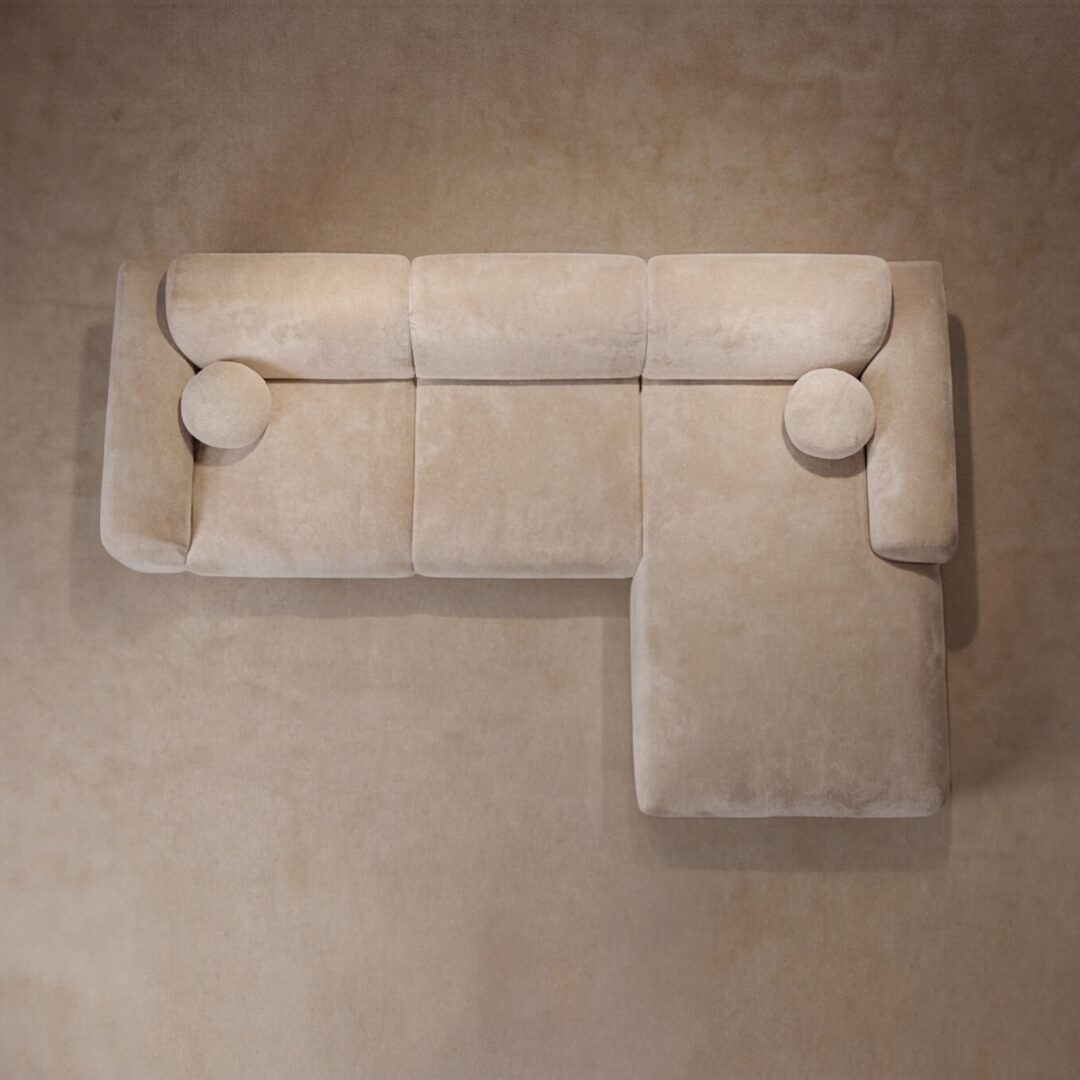 Hoekbank Nova Beige Rechts