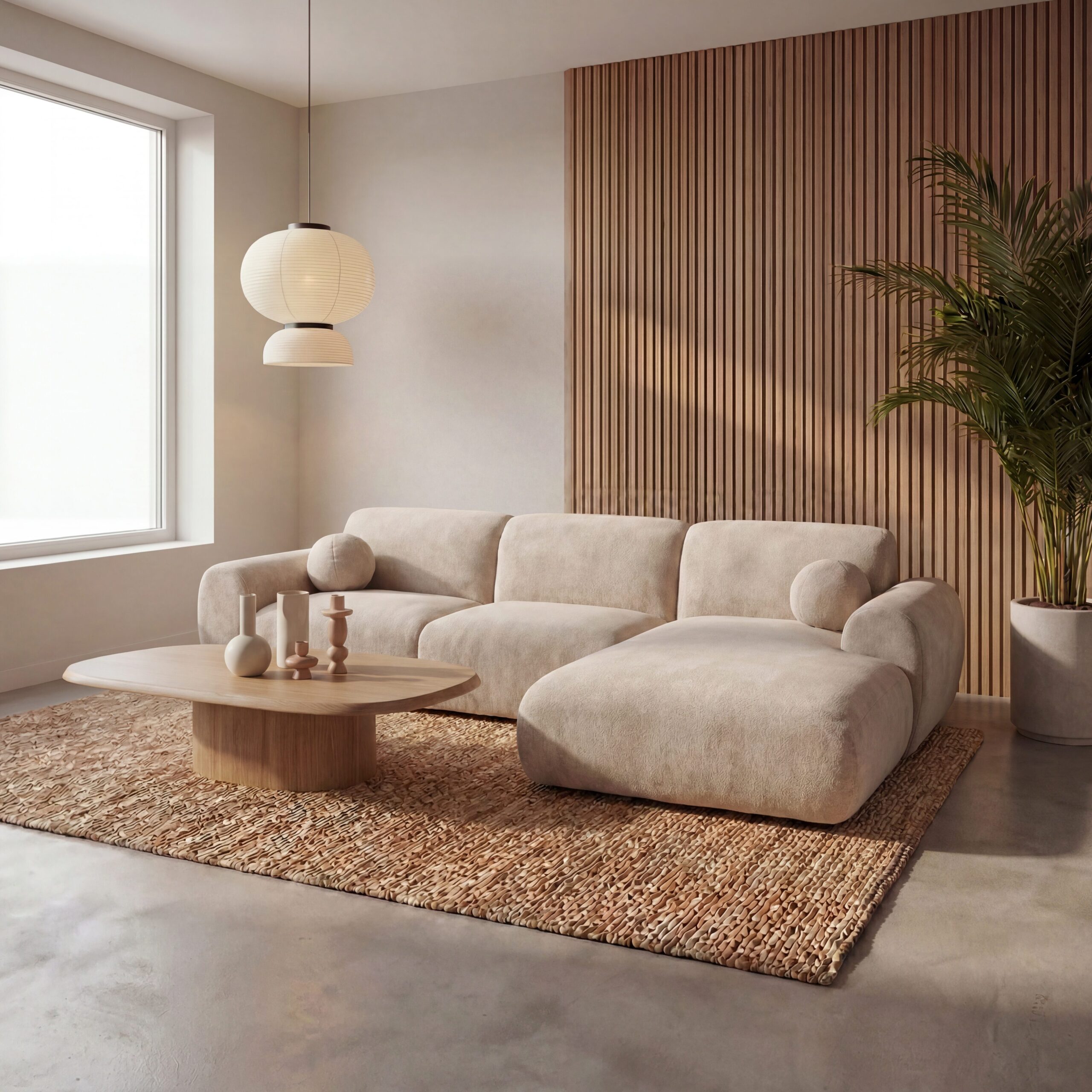 Hoekbank Nova Beige Rechts