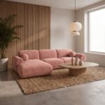 Hoekbank Nova Roze Links