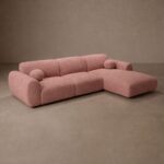 Hoekbank Nova Roze Rechts