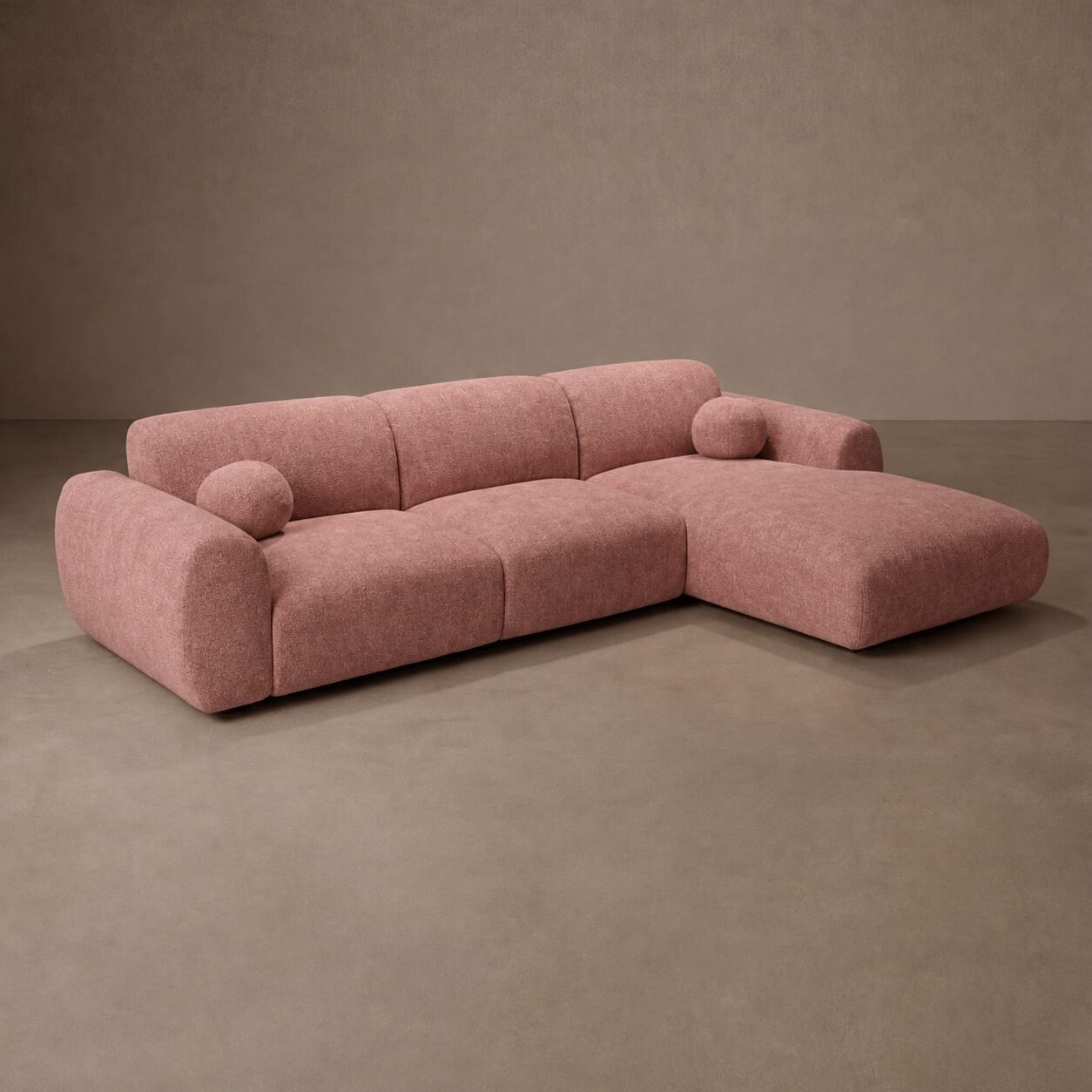 Hoekbank Nova Roze Rechts