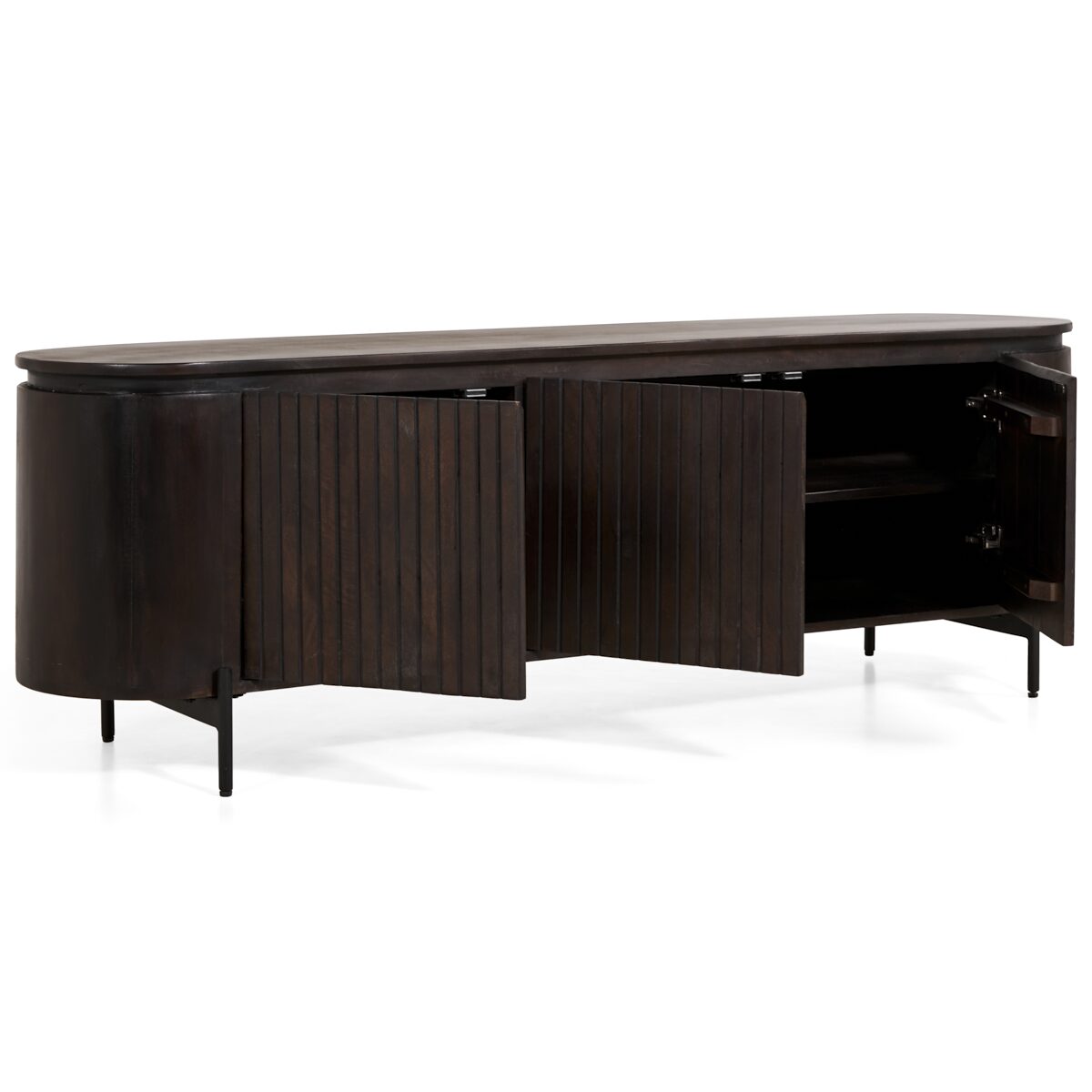 Tvmeubel Valletta 175cm | Donkerbruin