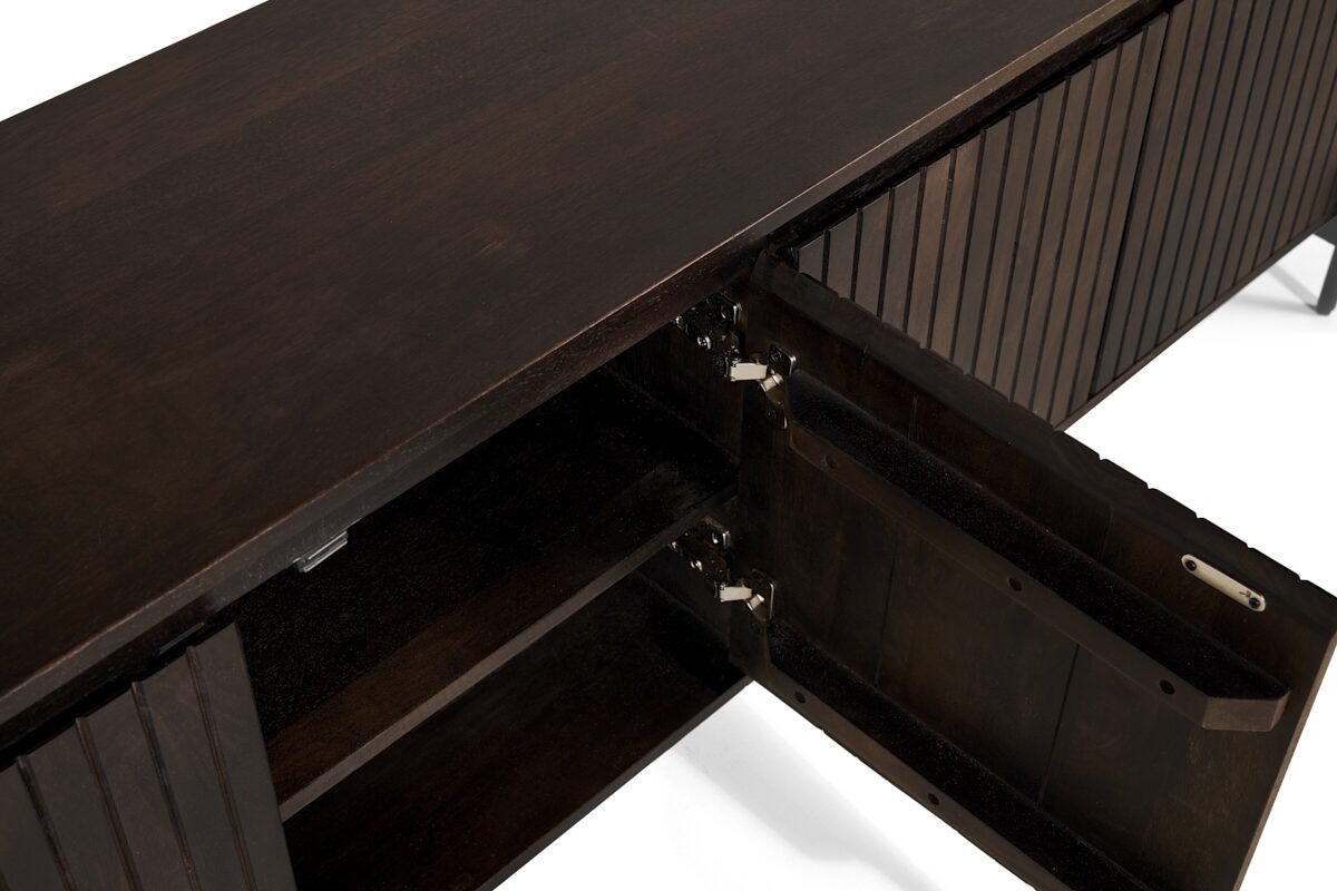 Tvmeubel Valletta 175cm | Donkerbruin