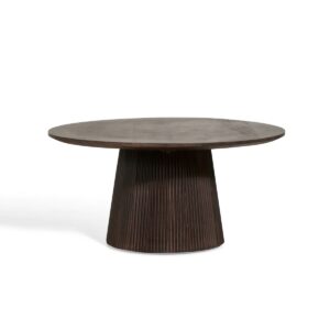 Salontafel Valletta ø80cm | Donkerbruin