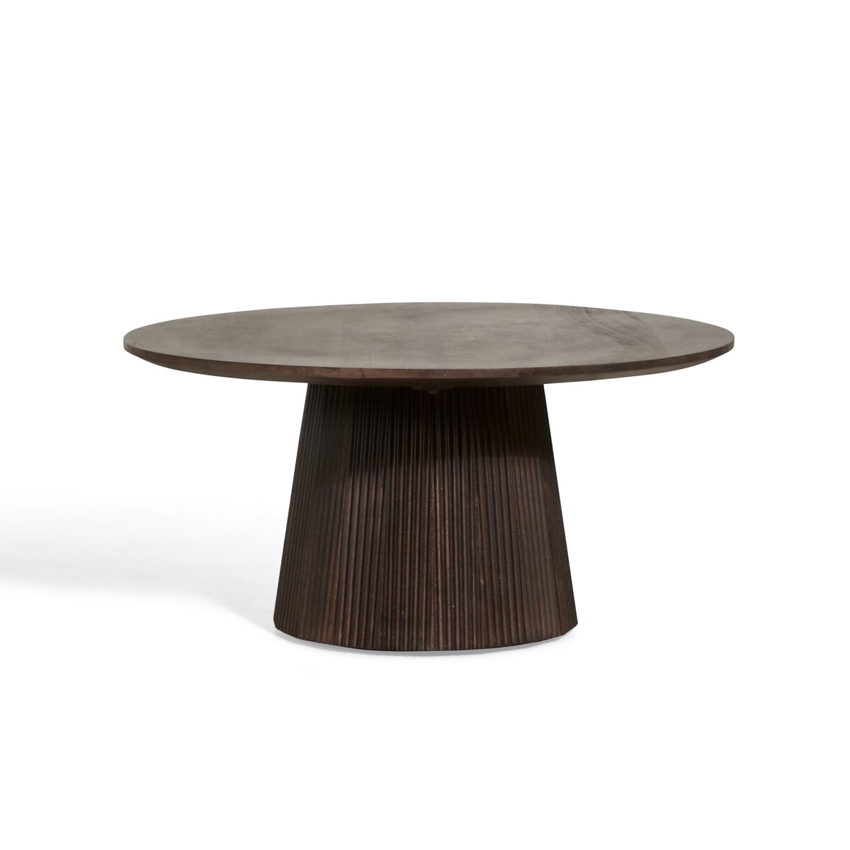 Salontafel Valletta ø80cm | Donkerbruin