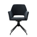 Stoel Vigo Fluweel Antraciet | Online Only