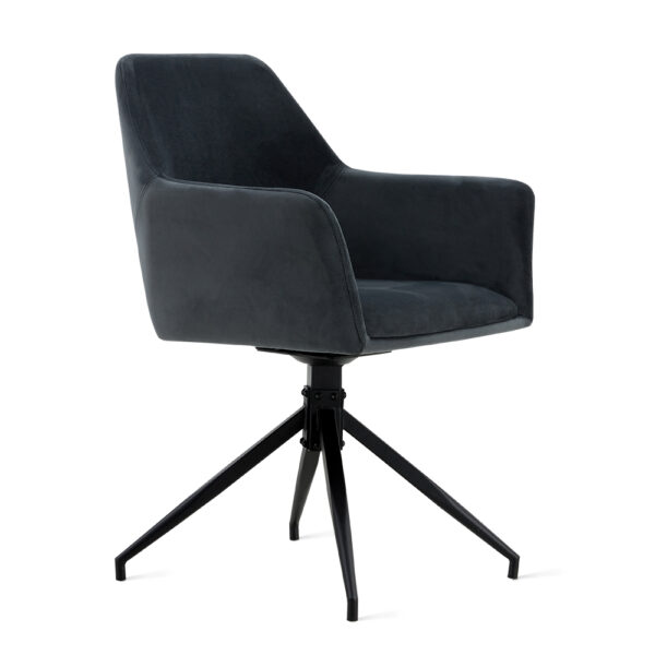 Stoel Vigo Fluweel Antraciet | Online Only