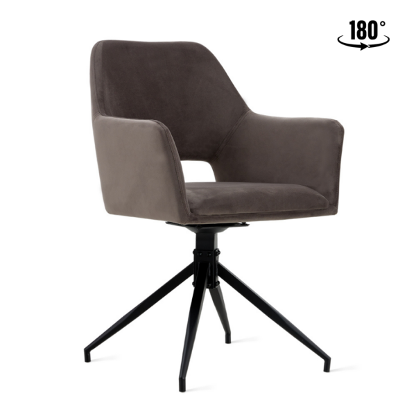 Stoel Vigo Fluweel Grijs | Online Only
