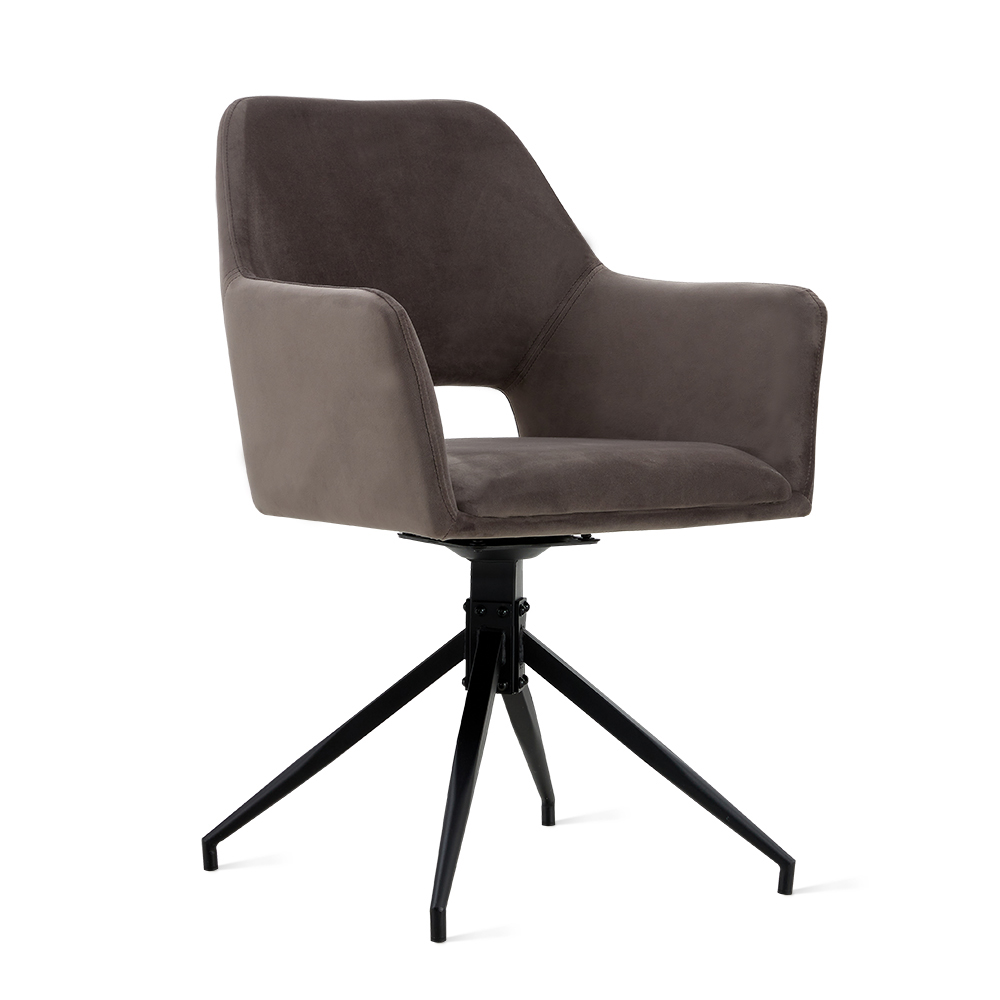 Stoel Vigo Fluweel Grijs | Online Only