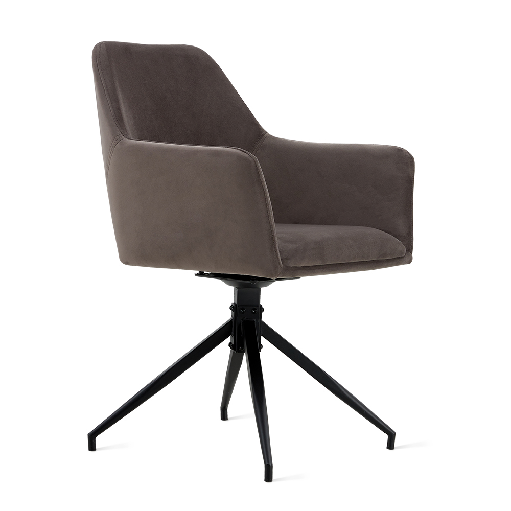Stoel Vigo Fluweel Grijs | Online Only