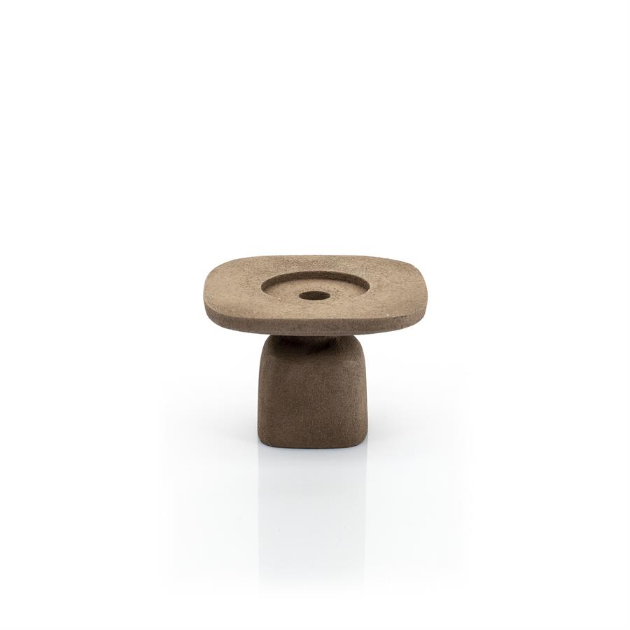 Kaarsenhouder Squand small – Bruin | Bruin