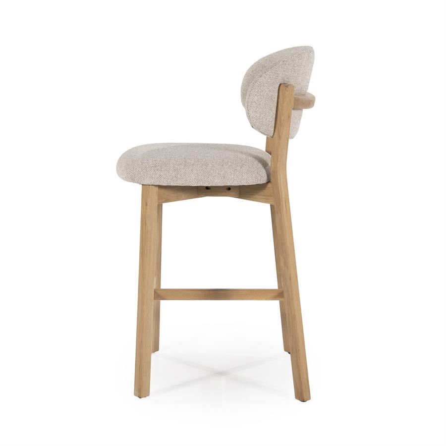 Barstoel Mikky naturel Moon | Taupe