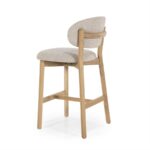 Barstoel Mikky naturel Moon | Taupe
