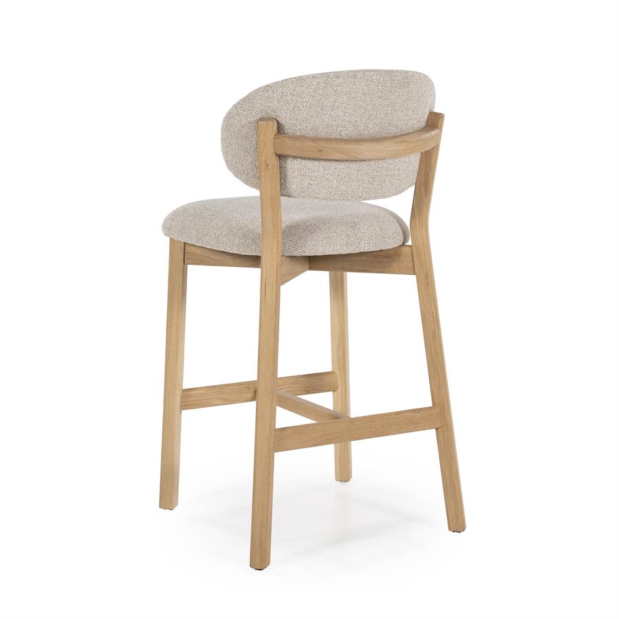 Barstoel Mikky naturel Moon | Taupe