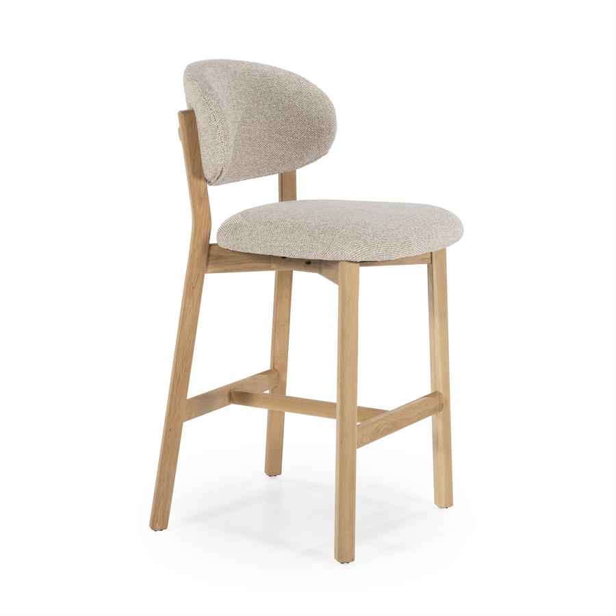 Barstoel Mikky naturel Moon | Taupe