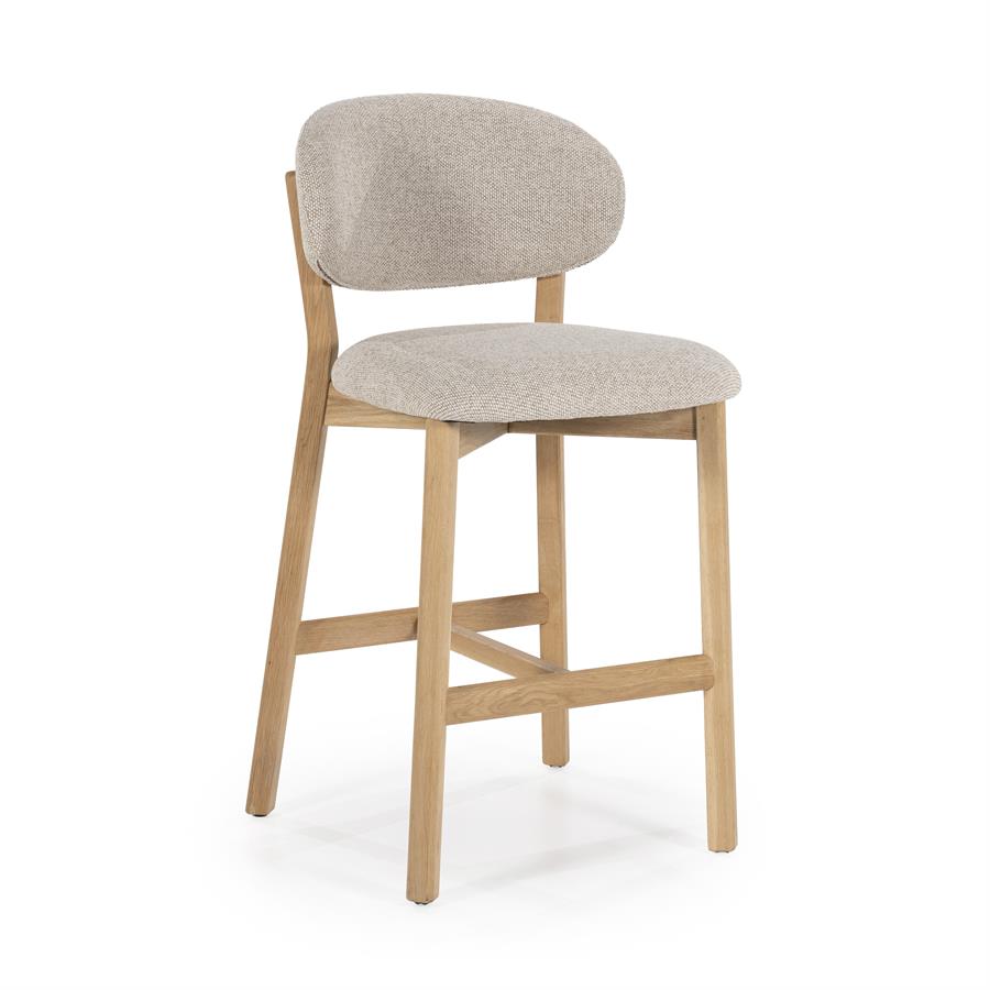 Barstoel Mikky naturel Moon | Taupe