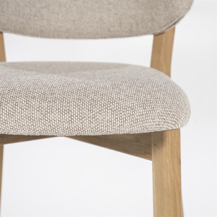 Barstoel Mikky naturel Moon | Taupe