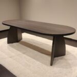 Eettafel Aragon Plat Ovaal 300×110| V-poot | Maatwerk mogelijk