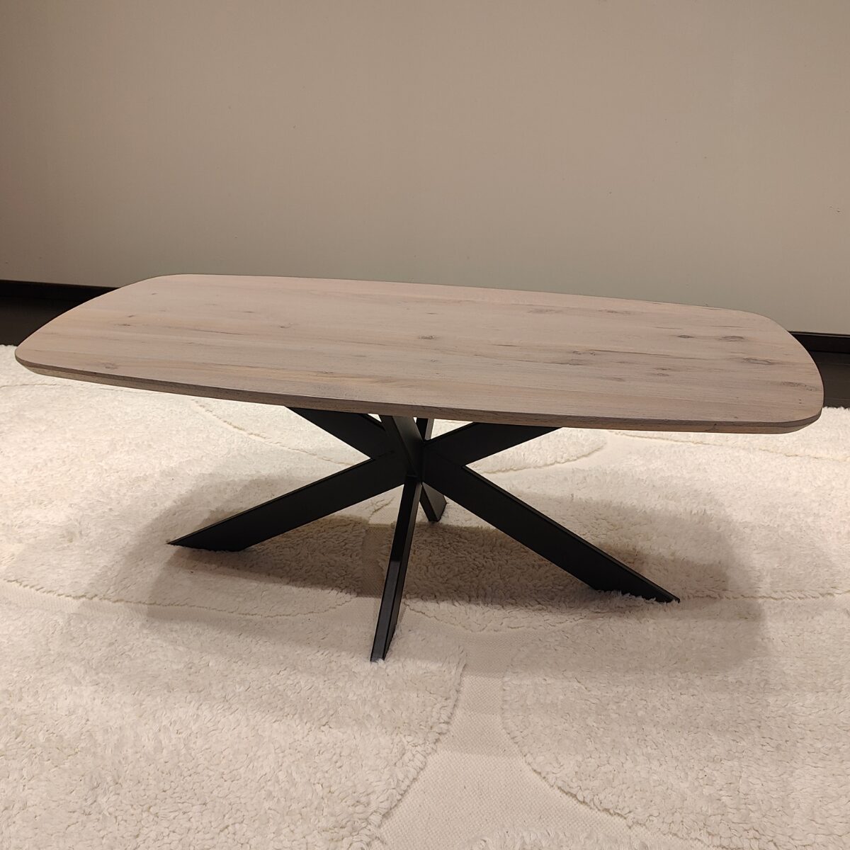 Salontafel Kreta Deens Ovaal 140×70 | Spiderpoot | Maatwerk mogelijk