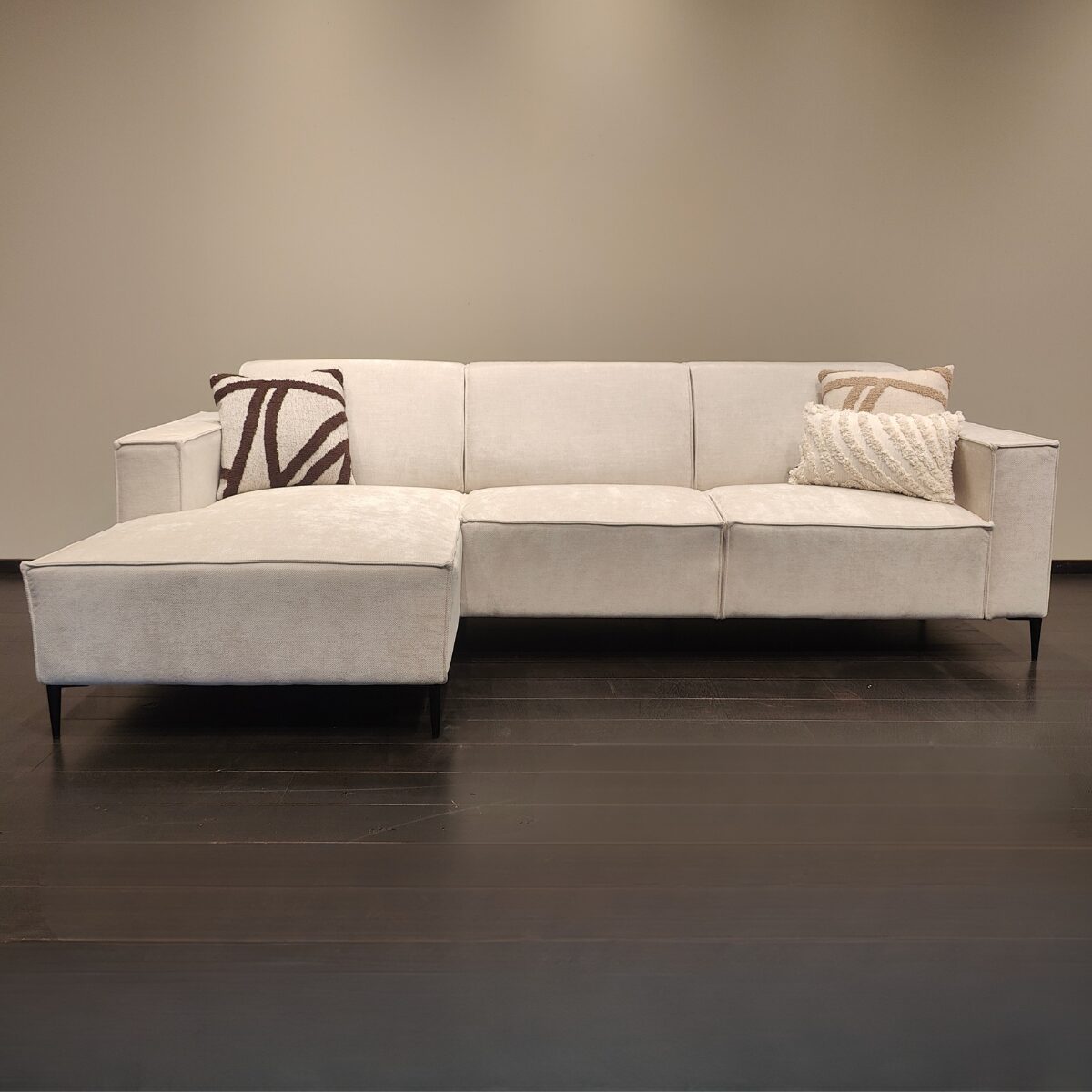Hoekbank Milaan Links Beige | Showmodel