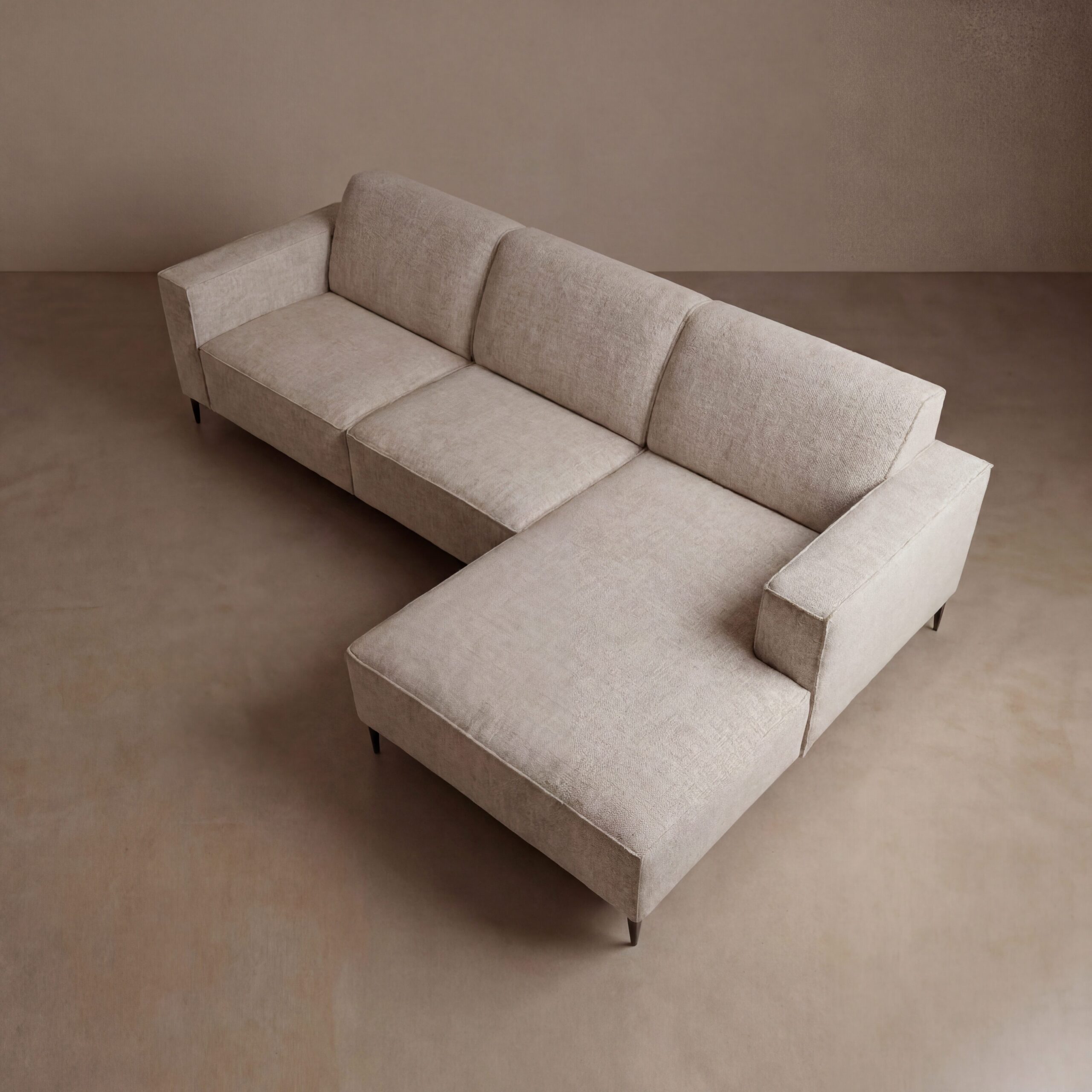 Hoekbank Milaan Rechts Beige