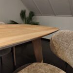 Eettafel Trapani Deens Ovaal 200×100| Hoekpoten | Naturel