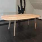 Eettafel Trapani Deens Ovaal 200×100| Hoekpoten | Naturel